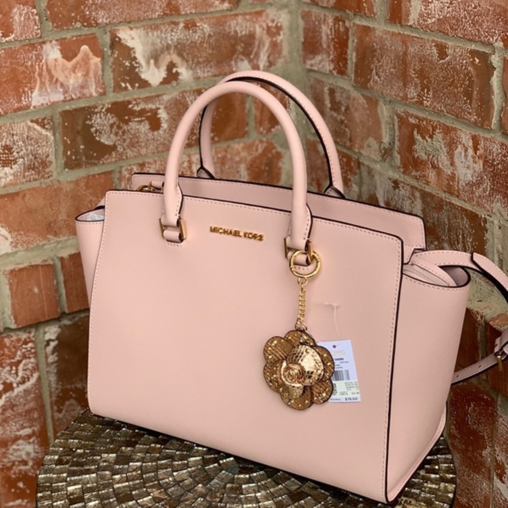 Michael kors large Selma satchel bag+ key charm - Picture 3 of 8